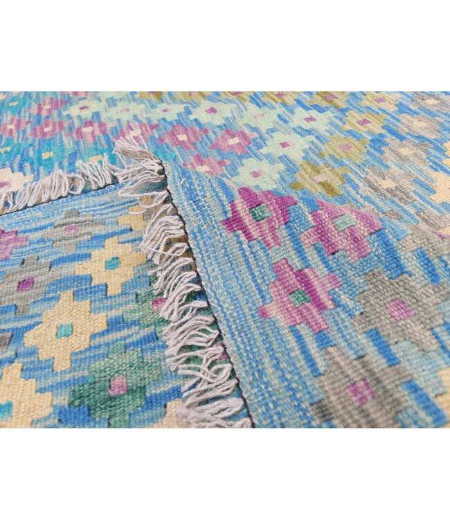 Handgewebte Orientalisch Wolle Kelim Teppich 296x251 cm