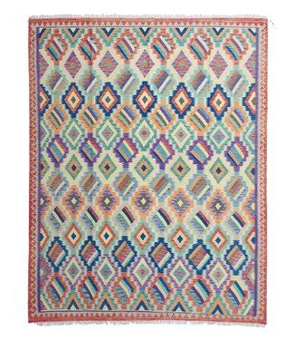 9'97x7'94 Hand Woven Afghan Wool Kilim Area Rug