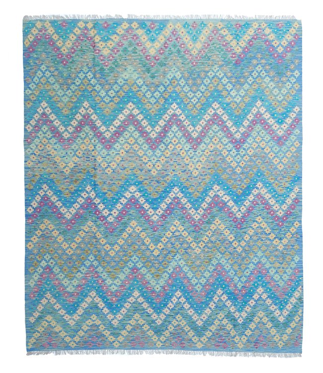 9'71x8'24 Hand Woven Afghan Wool Kilim Area Rug