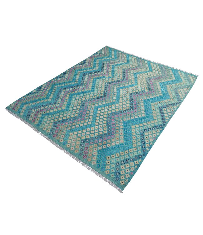 Handgewebte Orientalisch Wolle Kelim Teppich 301x258 cm