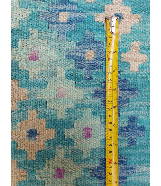 9'88x8'47 Hand Woven Afghan Wool Kilim Area Rug