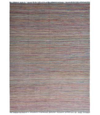 Hand Woven Modern Wool Kilim Area Rug 239X178cm