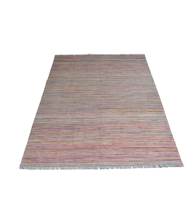 Handgewebte Modern Wolle Kelim Teppich 239X178cm