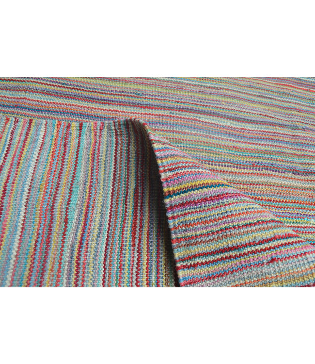 Handgewebte Modern Wolle Kelim Teppich 239X178cm