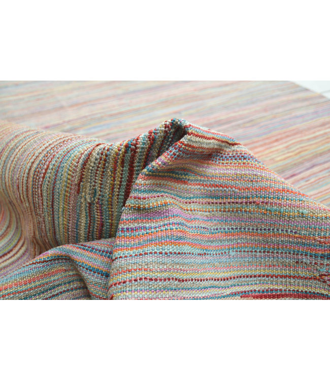 Handgewebte Modern Wolle Kelim Teppich 236X167cm