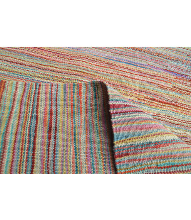 Handgemaakt Modern Kelim Wol Vloerkleed 236X167cm