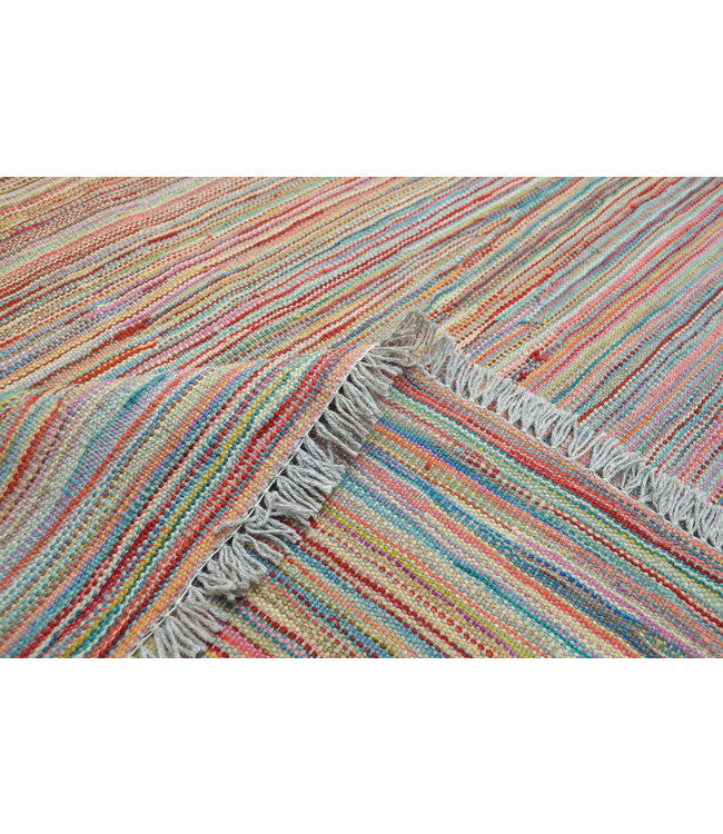 Hand Woven Modern Wool Kilim Area Rug 236X167cm