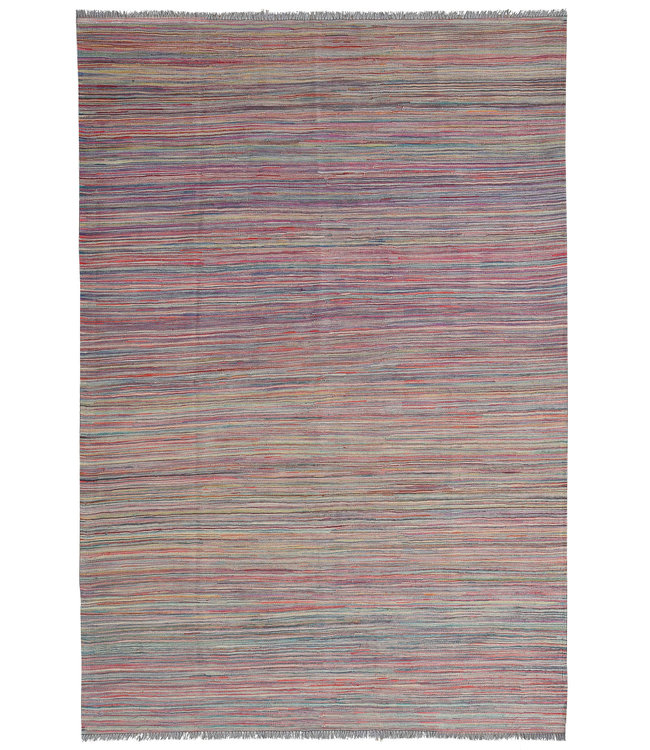 Handgewebte Modern Wolle Kelim Teppich 240X166 cm