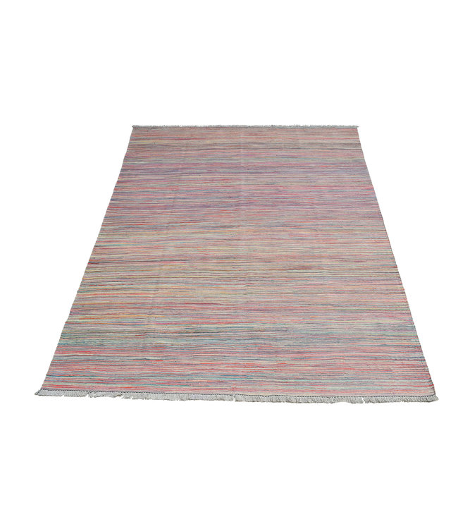 Hand Woven Modern Wool Kilim Area Rug 240X166 cm