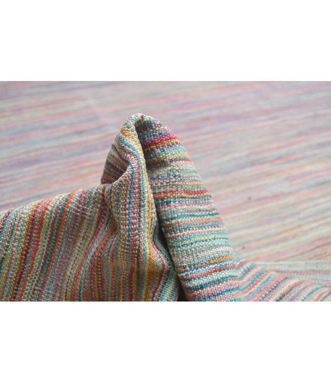 Handgewebte Modern Wolle Kelim Teppich 240X166 cm