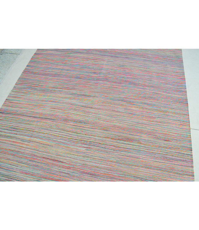 Hand Woven Modern Wool Kilim Area Rug 240X166 cm