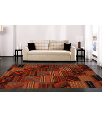 8.16x6.62 feet Patchwork Kilim carpet 249x202 cm