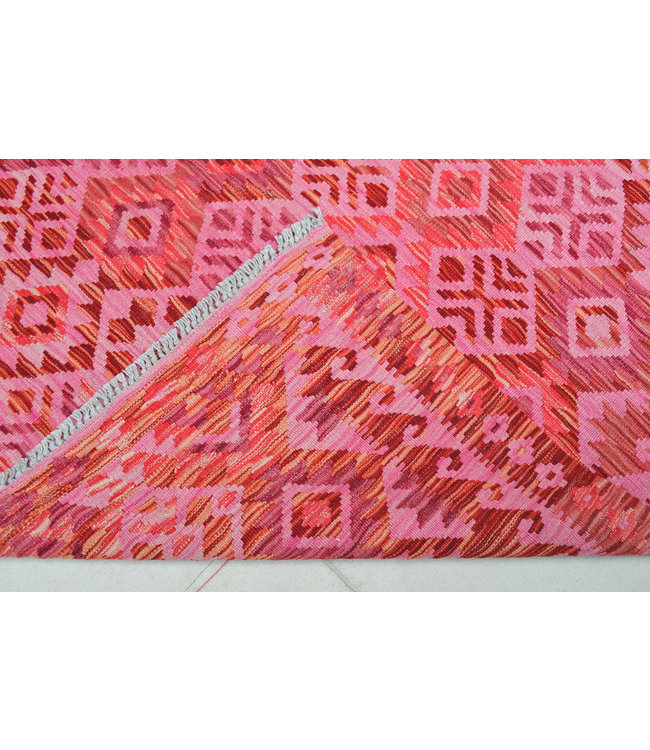 Handgewebte Orientalisch Wolle Kelim Teppich 246X168 cm