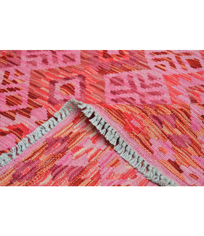 Handgemaakt Oosters Kelim Wol Vloerkleed 246X168cm