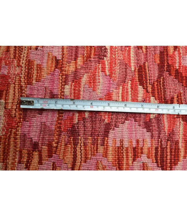 Hand Woven Afghan Wool Kilim Area Rug 246X168 cm