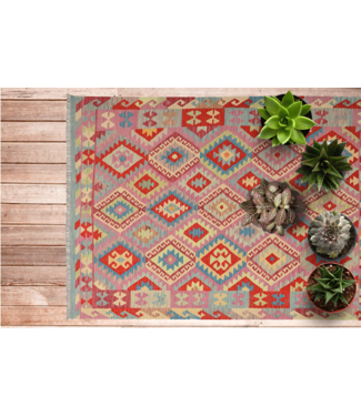 Handgewebte Orientalisch Wolle Kelim Teppich 245x173 cm Handgewebte Orientalisch Wolle Kelim Teppich 245x173 cm