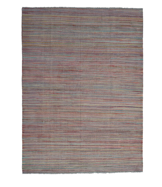 Hand Woven Modern Wool Kilim Area Rug -242X180cm