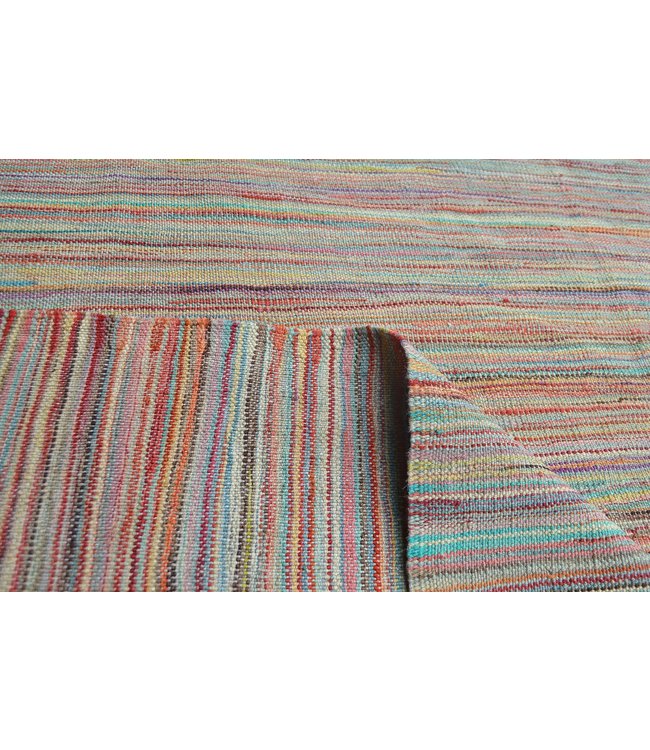 Handgewebte Modern Wolle Kelim Teppich -242X180cm