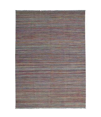 Hand Woven Modern Wool Kilim Area Rug -244X172cm