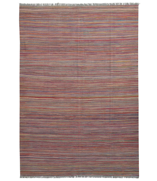 Hand Woven Modern Wool Kilim Area Rug -251X175cm