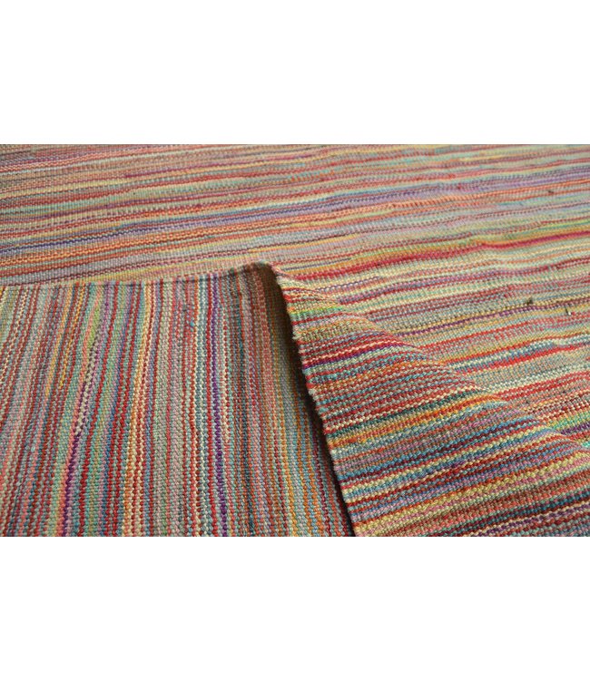 Handgemaakt Modern Kelim Wol Vloerkleed251X175cm