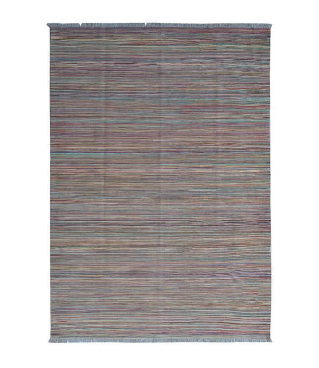 Hand Woven Modern Wool Kilim Area Rug -251X172cm