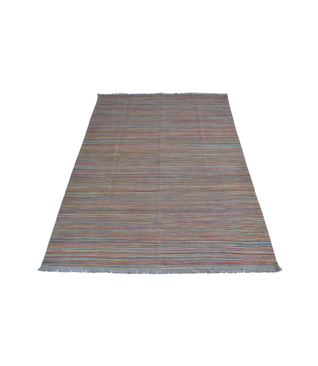 Hand Woven Modern Wool Kilim Area Rug -251X172cm