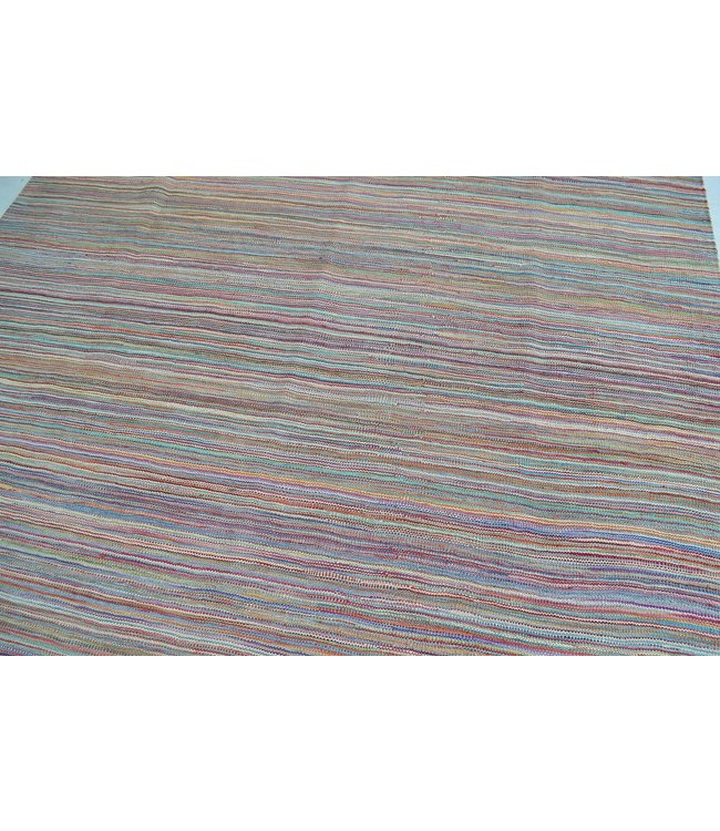 Hand Woven Modern Wool Kilim Area Rug -251X172cm