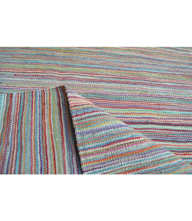 Hand Woven Modern Wool Kilim Area Rug -251X172cm