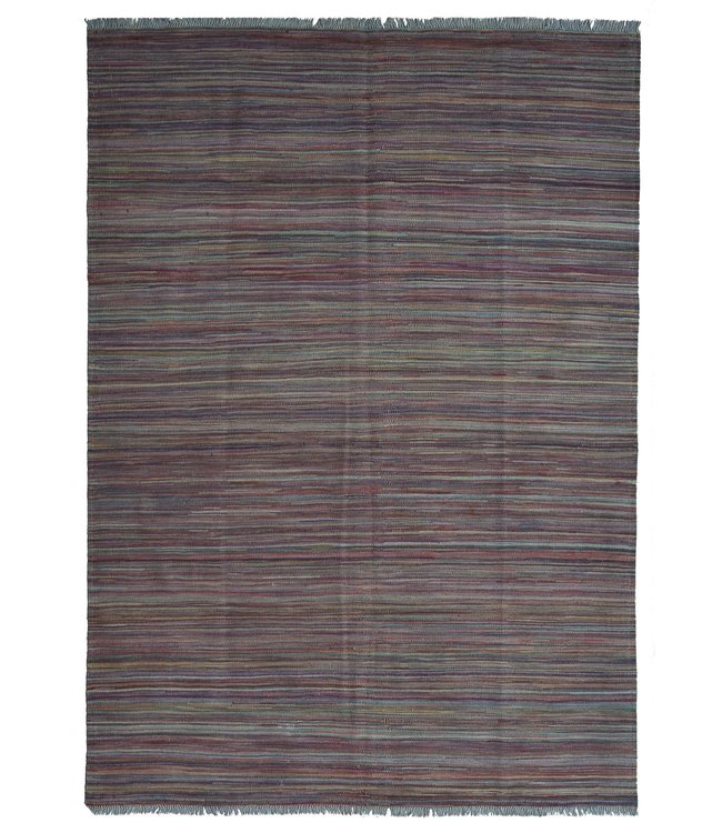 Handgewebte Modern Wolle Kelim Teppich -247X175 cm