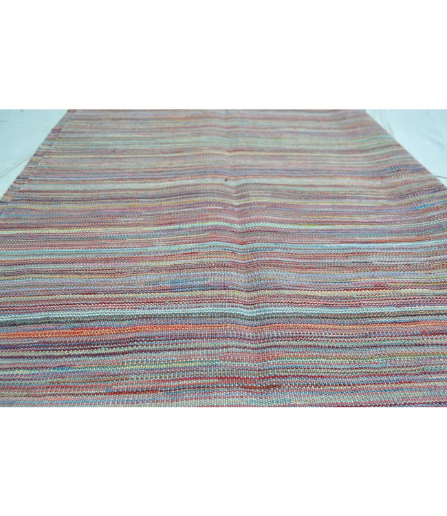 Handgemaakt Modern Kelim Wol Vloerkleed247X175 cm