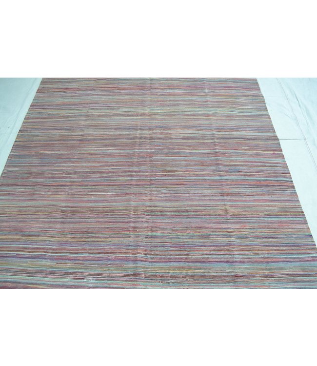 Handgemaakt Modern Kelim Wol Vloerkleed247X175 cm