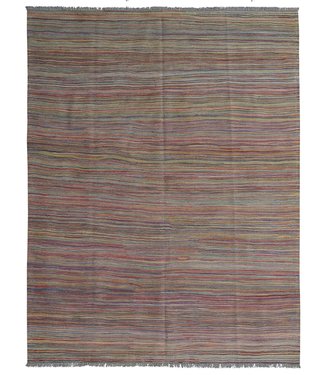 Hand Woven Modern Wool Kilim Area Rug -240X184cm