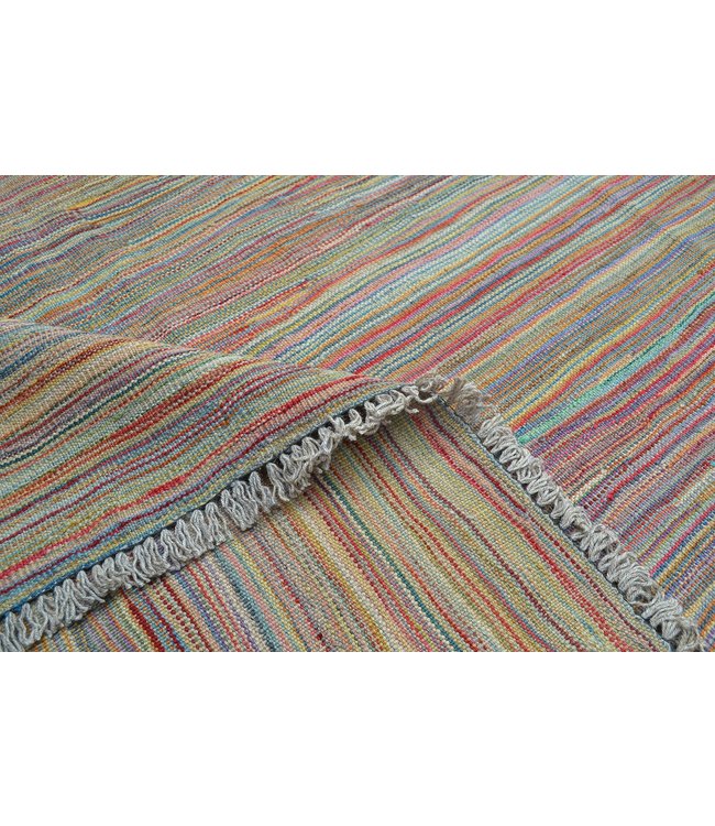 Hand Woven Modern Wool Kilim Area Rug -240X184cm