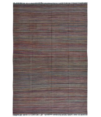 Handgewebte Modern Wolle Kelim Teppich -245X168cm Handgewebte Modern Wolle Kelim Teppich -245X168cm