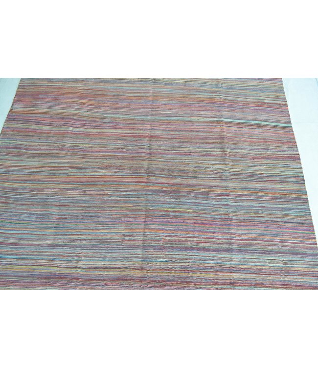 Hand Woven Modern Wool Kilim Area Rug -245X168cm