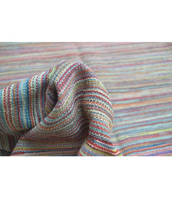 Handgewebte Modern Wolle Kelim Teppich -245X168cm