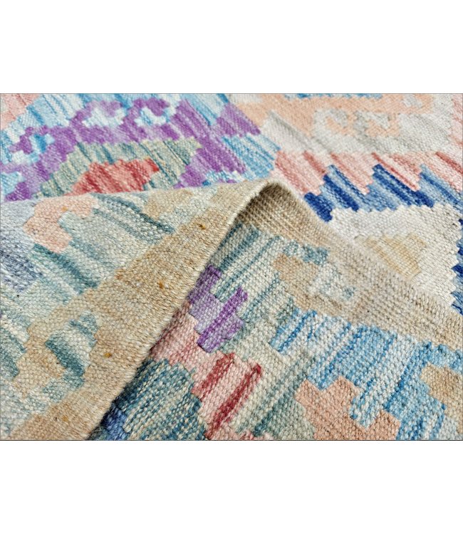 Hand Woven Afghan Wool Kilim Area Rug 503x86cm or 16.5x2.8 ft