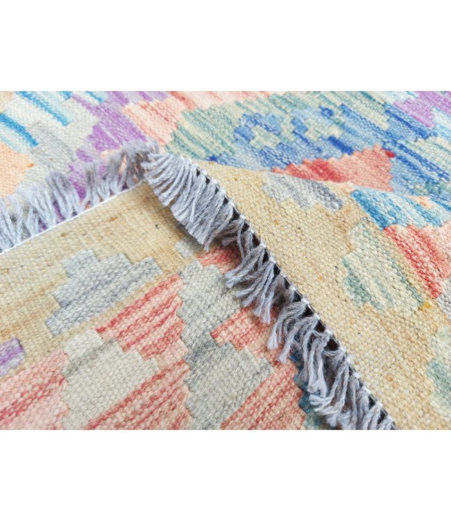 Hand Woven Afghan Wool Kilim Area Rug 503x86cm or 16.5x2.8 ft