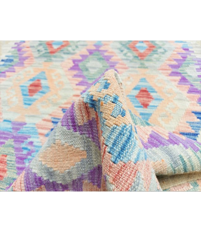 Hand Woven Afghan Wool Kilim Area Rug 503x86cm or 16.5x2.8 ft