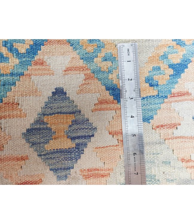 Handgewebte Orientalisch Wolle Kelim Teppich 500x88cm