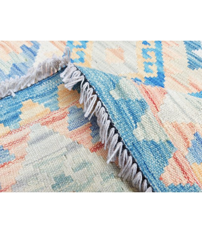 Hand Woven Afghan Wool Kilim Area Rug 500x88cm or 16.4x2.88 ft