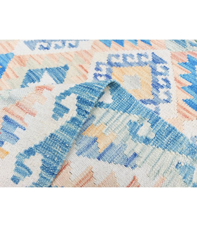 Hand Woven Afghan Wool Kilim Area Rug 500x88cm or 16.4x2.88 ft