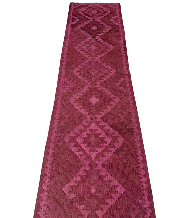 Handgewebte Orientalisch Wolle Kelim Teppich 280x67cm