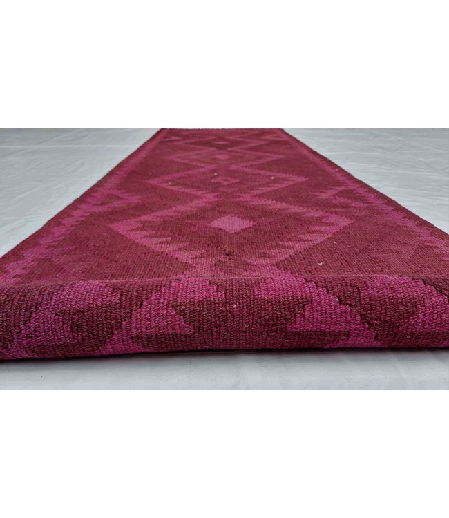 Hand Woven Afghan Wool Kilim Area Rug 280x67cm or 9.1x2.1 ft