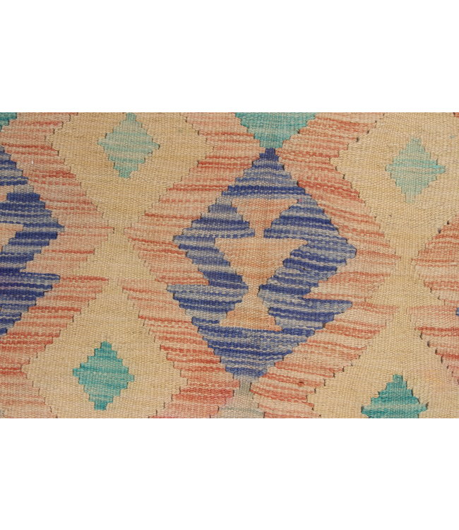 Handgewebte Orientalisch Wolle Kelim Teppich 198X147 cm