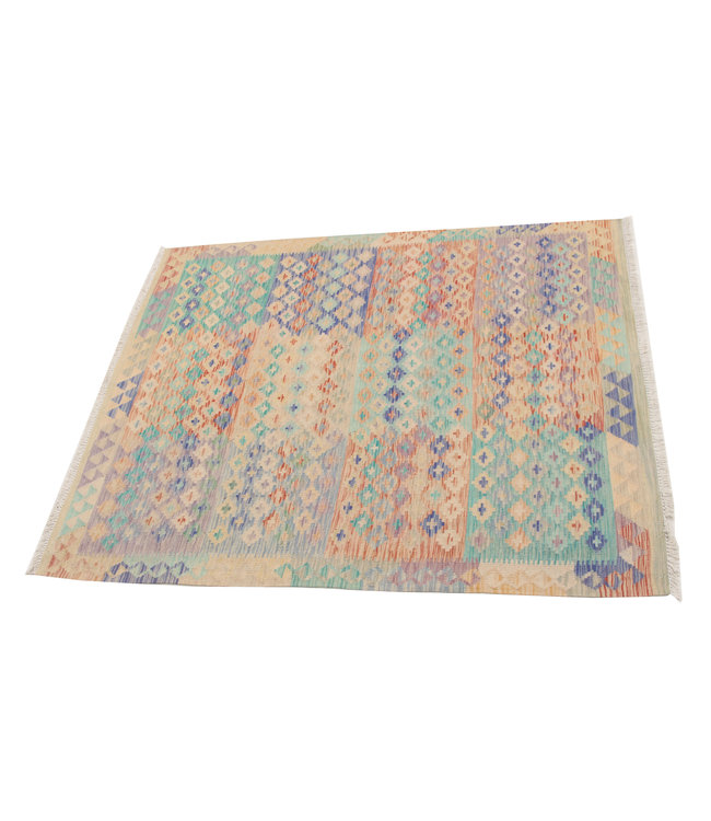 Handgewebte Orientalisch Wolle Kelim Teppich 191X160 cm