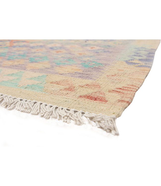 Hand Woven Afghan Wool Kilim Area Rug 191X160 cm