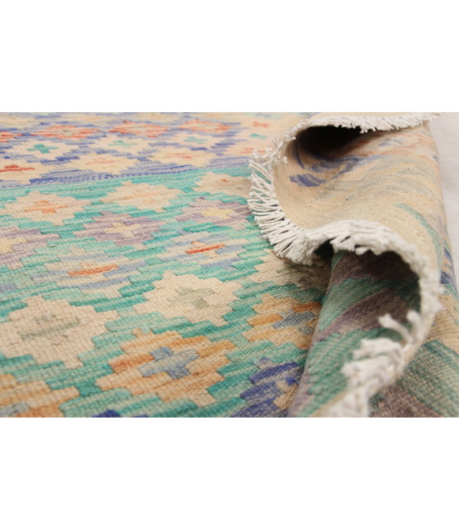 Handgewebte Orientalisch Wolle Kelim Teppich 191X160 cm