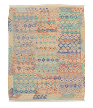 Handgemaakt Oosters Kelim Wol Vloerkleed 191X160 cm Handgemaakt Oosters Kelim Wol Vloerkleed 191X160 cm